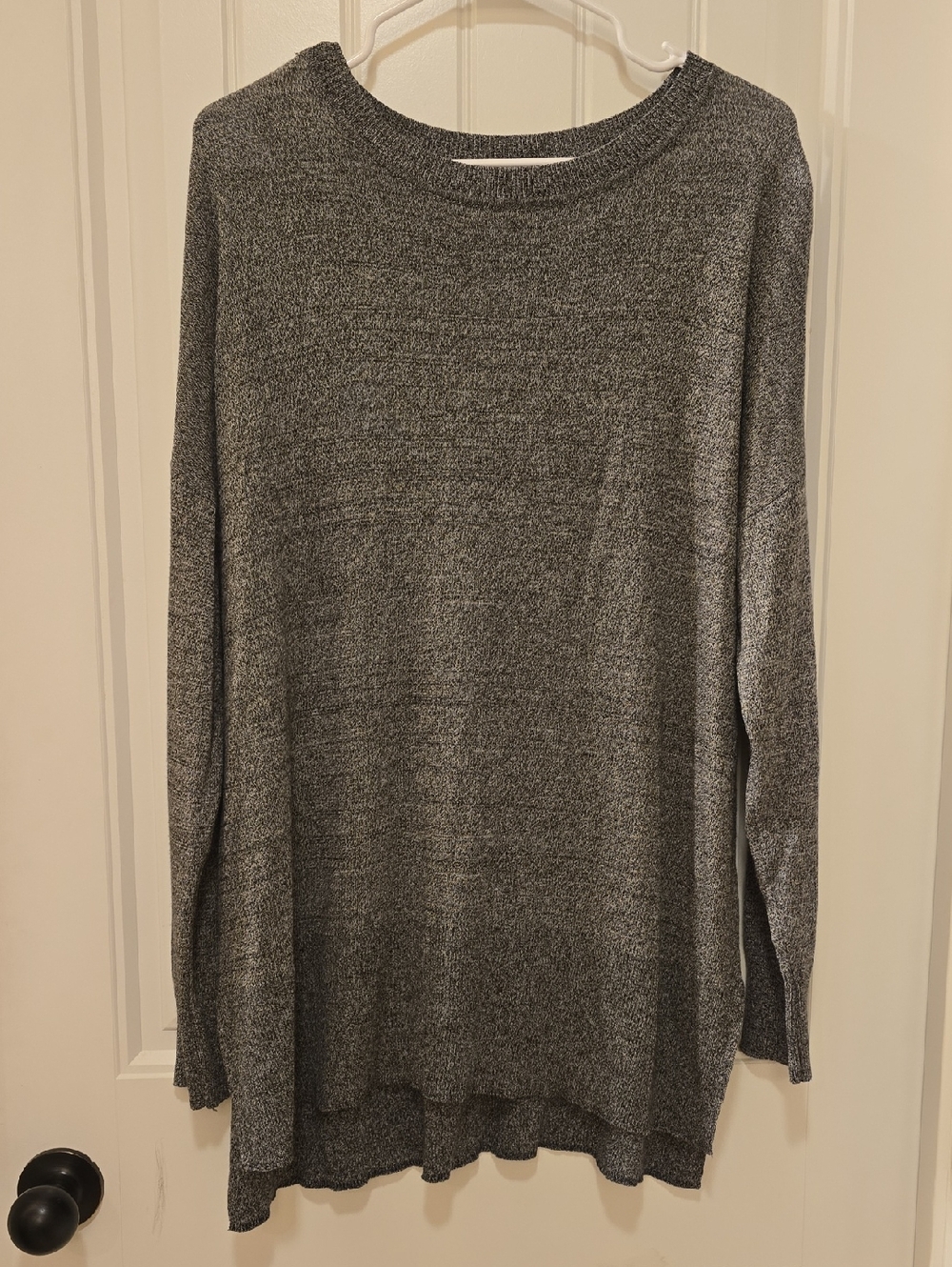 Worthington Gray Knit Crewneck Sweater